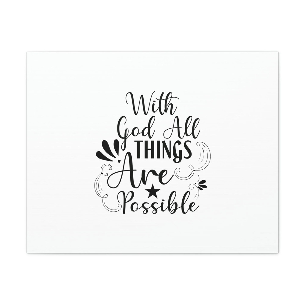 Scripture Walls With God All Things Are Possible Matthew 19:26 Christian Wall